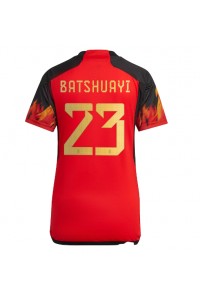 België Michy Batshuayi #23 Voetbaltruitje Thuis tenue Dames WK 2022 Korte Mouw
